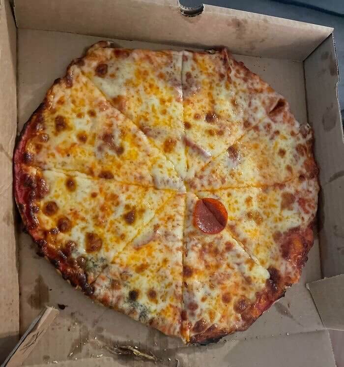 A Single Pepperoni Pizza