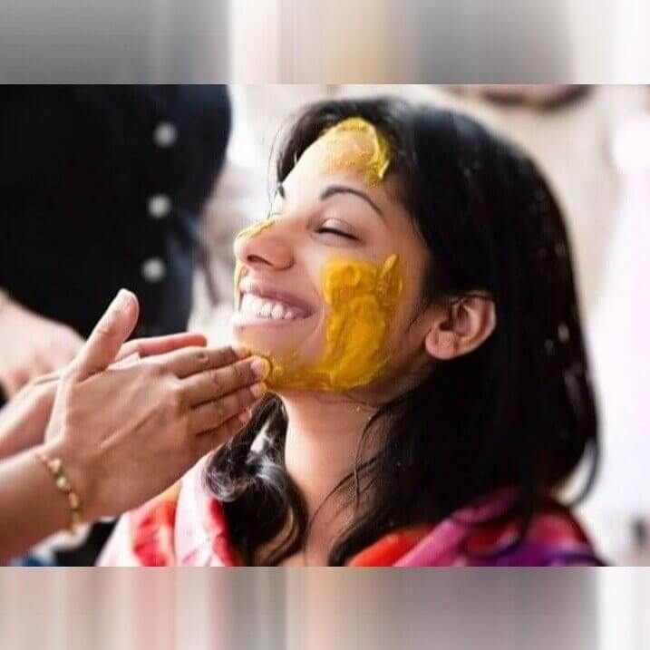 Turmeric-Stained Skin - India