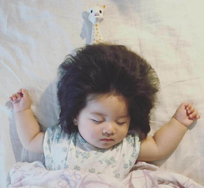 This Baby Was Born With A Ton Of Hair