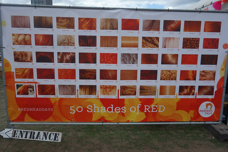 Red Hair Comes In Many Different Shades