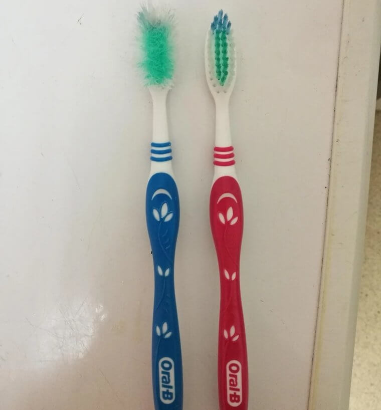 Never Share Toothbrushes and Change Them Every Month